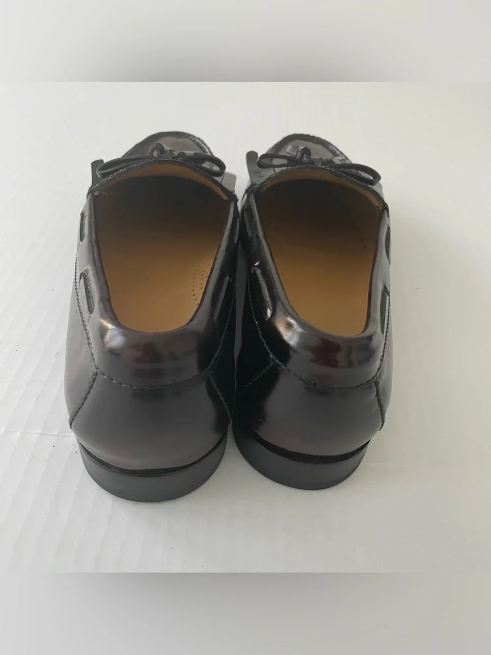 Cole Haan Men's Pinch Tassel Loafers Burgundy Leather Slip On Size 9D C02692